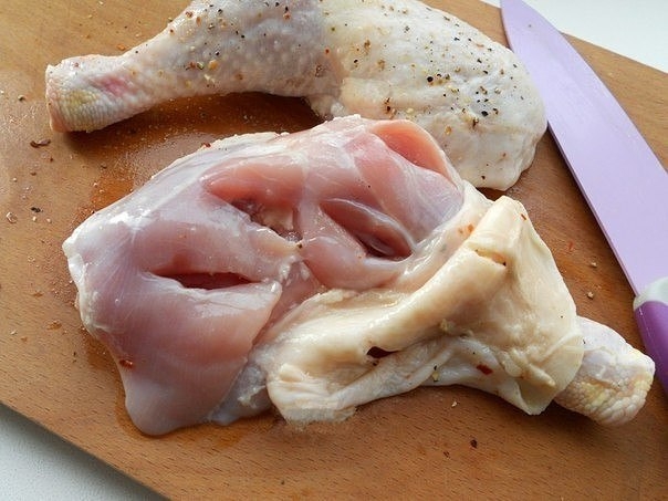 Окорочка, фаршированные сыром Окорочка, фаршированные сыром