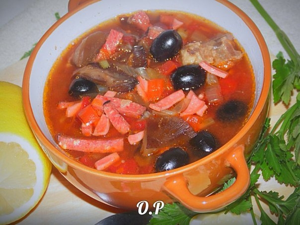 Солянка по "Сибирски" с грибами