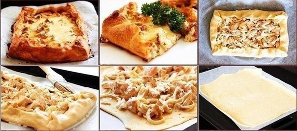 Пирог с грибами, сыром и сметаной. Пирог с грибами, сыром и сметаной.
