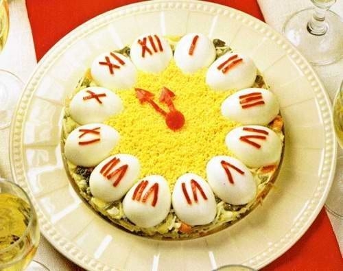 Салат "Часики" Салат "Часики"