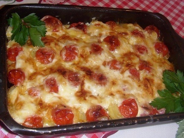 Овощная запеканка с мясом Овощная запеканка с мясом
