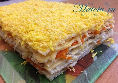 ЗАКУСОЧНЫЙ ТОРТ С КОНСЕРВАМИ ЗАКУСОЧНЫЙ ТОРТ С КОНСЕРВАМИ