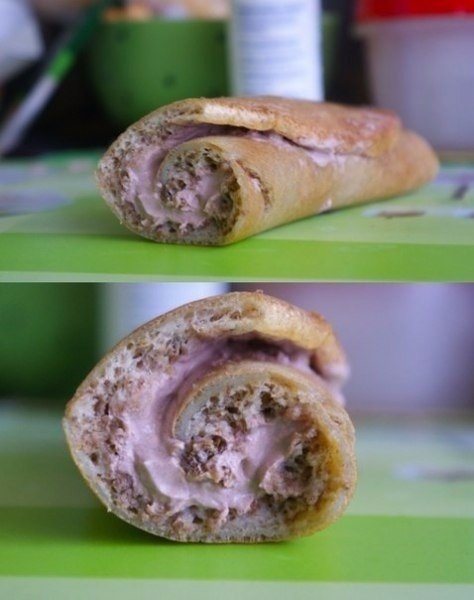 Белковый рулетик с начинкой!