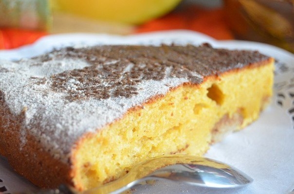 Тыквенная шарлотка с яблоками и хрустящей коричной корочкой Тыквенная шарлотка с яблоками и хрустящей коричной корочкой