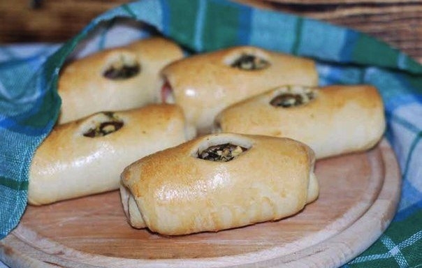 Рогалики с ветчиной Рогалики с ветчиной