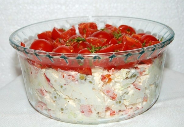 Салат 'Красная шапочка'. Салат 'Красная шапочка'.