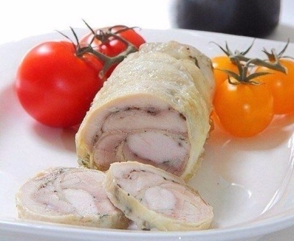 Замена колбасе - куриный рулет
