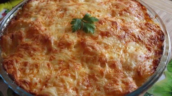 Нежная запеканка из индейки с рисом