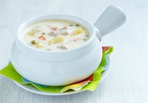 Суп с плавленным сыром и курицей Суп с плавленным сыром и курицей