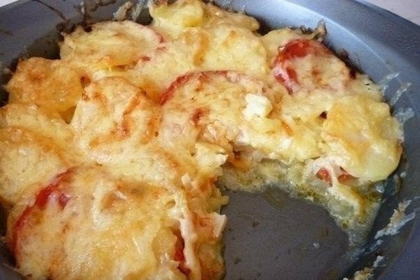 Картошечка на скорую руку из того, что было... . Картошечка на скорую руку из того, что было... .