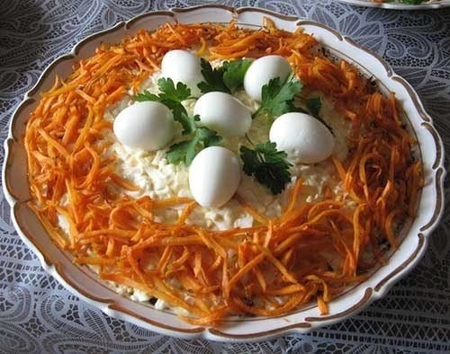 САЛАТ: ПЕРЕПЕЛИНОЕ ЯЙЦО