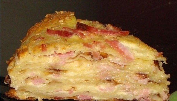 Закуска «Сырный торт с ветчиной» Закуска «Сырный торт с ветчиной»