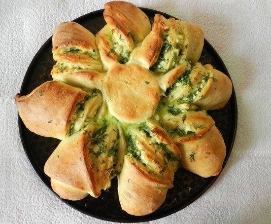 Пирог с сыром и зеленью Пирог с сыром и зеленью