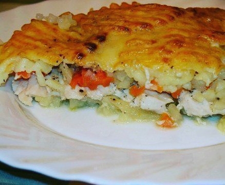 Запеканка с куриным филе и овощами (116 ККал на 100 гр) - замороженная цветная капуста 400г
