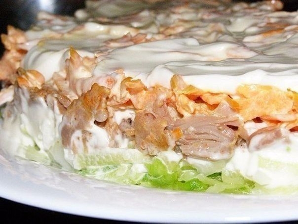 Новый салат «Мужской каприз" Новый салат «Мужской каприз"