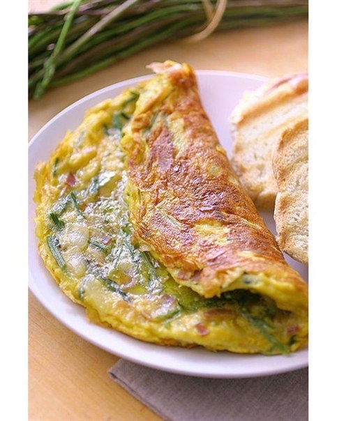 Мясо в омлете Мясо в омлете