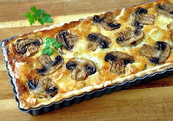 Киш с грибами и сыром Киш с грибами и сыром