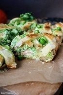 Пирог с форелью и брокколи Пирог с форелью и брокколи