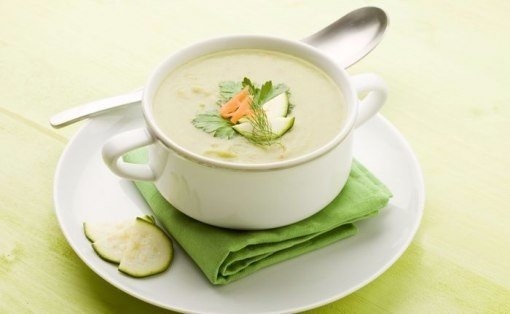 Куриный крем-суп с кабачками