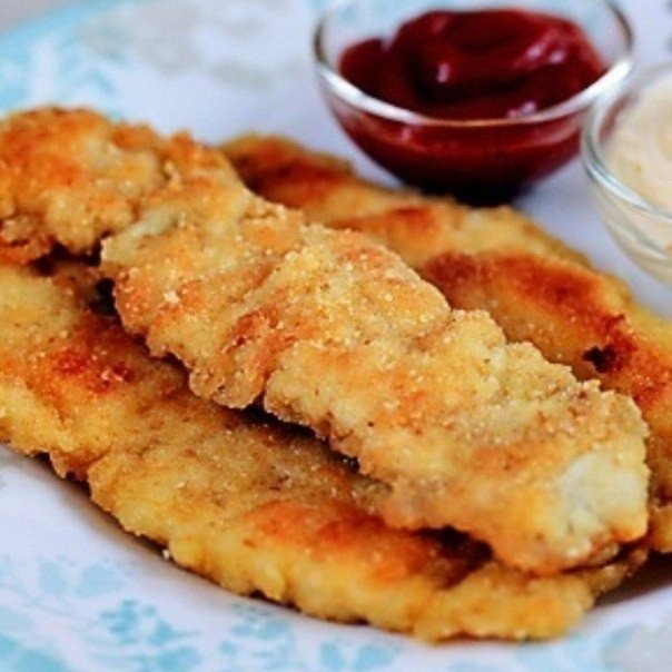 Хрустящие куриные палочки. Хрустящие куриные палочки.