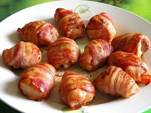 Куриная грудка в беконе. Куриная грудка в беконе.