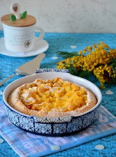 Кокосовый пирог с яблоками и апельсином Кокосовый пирог с яблоками и апельсином