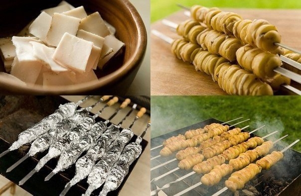 Шашлык из картофеля Шашлык из картофеля