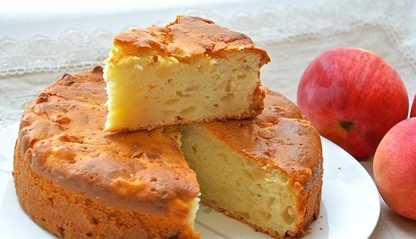 Пирог с яблоками (лакто, ово)