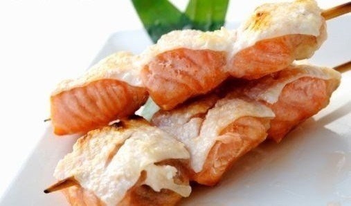 Диетический шашлык из рыбы и морепродуктов Диетический шашлык из рыбы и морепродуктов