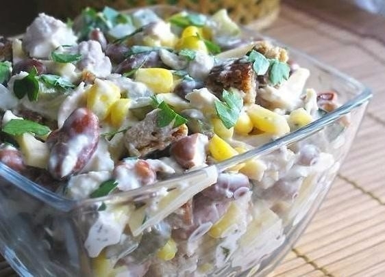 Топ-5 салатов с куриным филе