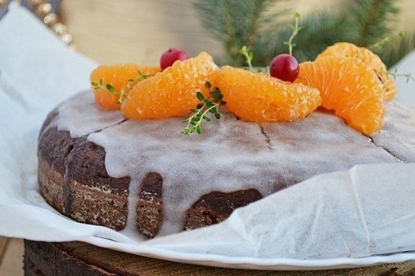 Пряничный пирог с шоколадом Пряничный пирог с шоколадом