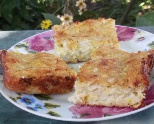 Легкая запеканка из кабачков