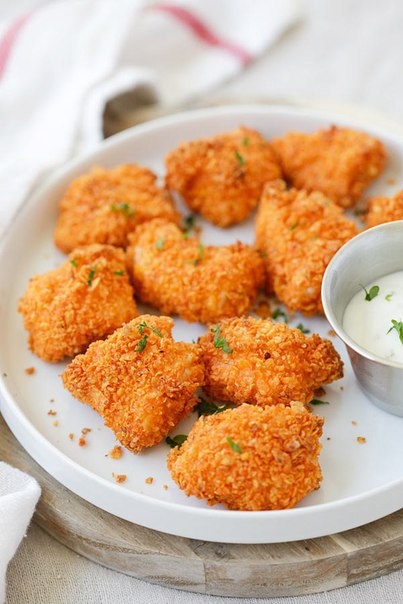 Куриные наггетсы без масла и муки Куриные наггетсы без масла и муки