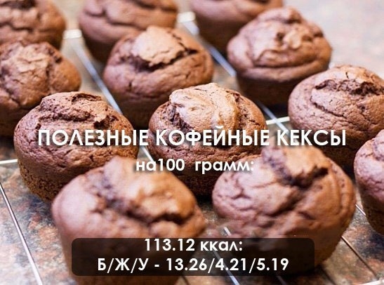 Полезные кофейные кексы Полезные кофейные кексы
