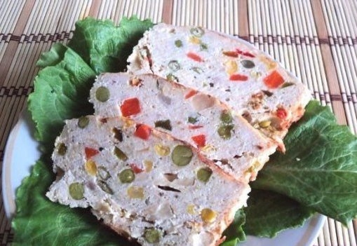 Куриный террин с овощами