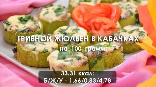 Грибной жюльен в кабачках: оригинально и полезно! Грибной жюльен в кабачках: оригинально и полезно!