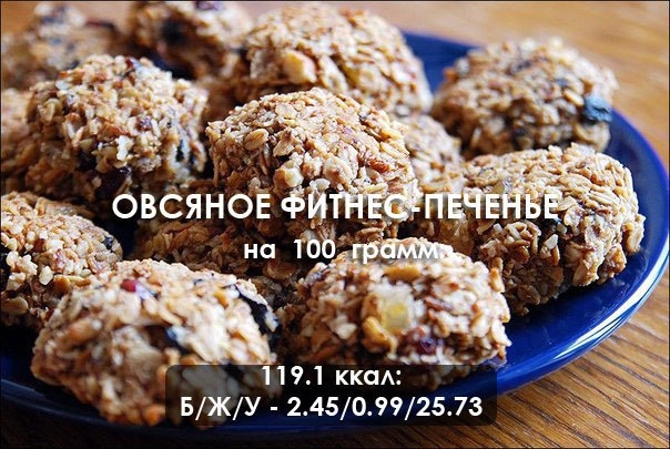 Овсяное фитнес-печенье Овсяное фитнес-печенье