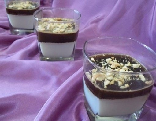 Желе из сливок и кофе