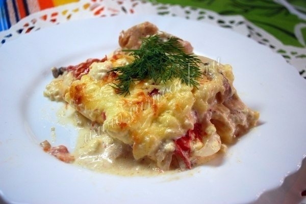 Куриная запеканка по-французски. Куриная запеканка по-французски.