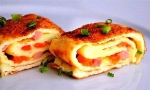 Омлет с ветчиной и сыром