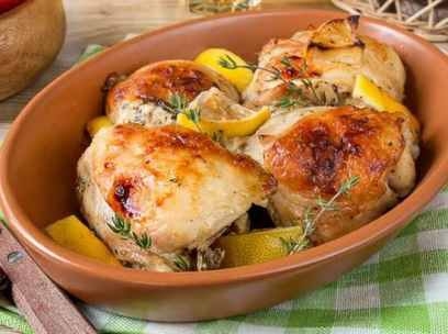 Курочка с лимоном и медом запеченная в духовке. Курочка с лимоном и медом запеченная в духовке.