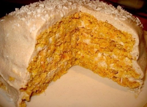 Йогуртовый торт с морковью и курагой