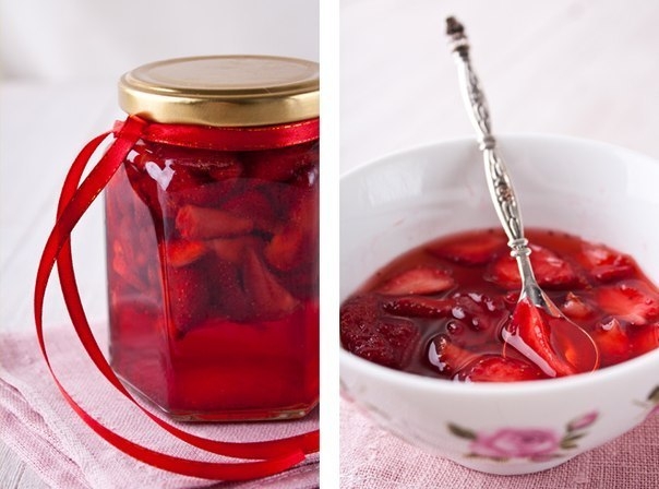 Клубничное варенье без варки. Клубничное варенье без варки.