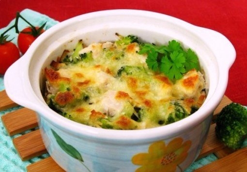 Куриное филе с брокколи