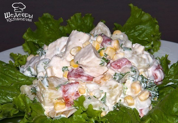 САЛАТ ИЗ КУРИЦЫ С АНАНАСОМ САЛАТ ИЗ КУРИЦЫ С АНАНАСОМ