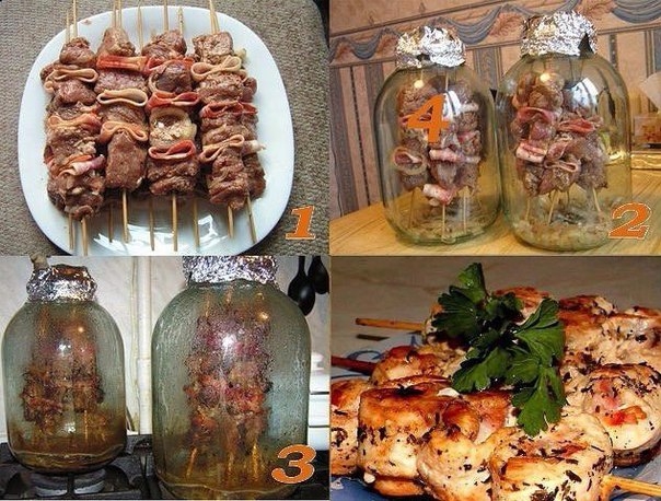 Оригинальный рецепт шашлыка в банке, без мангала и углей
