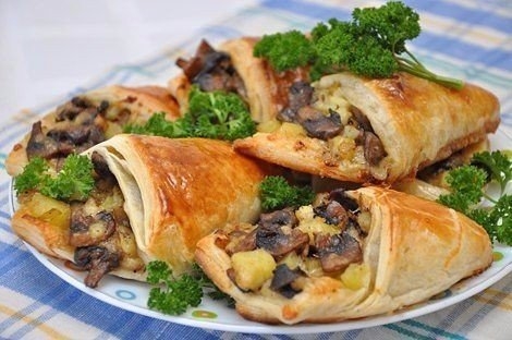 Грибные кулёчки.