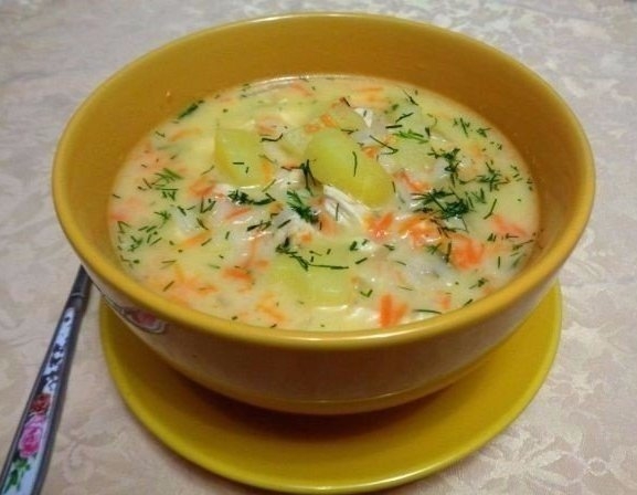 СЫРНЫЙ СУП С КУРИНЫМ ФИЛЕ