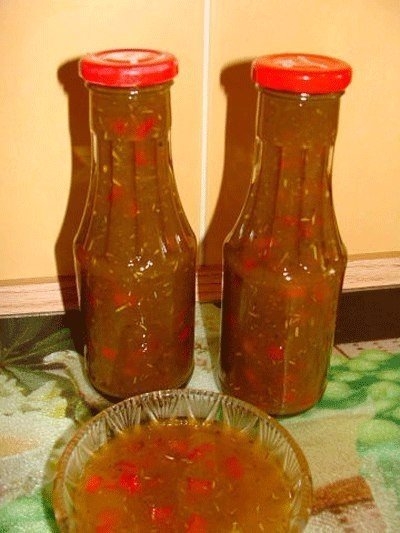 КЕТЧУП ИЗ ЗЕЛЁНЫХ ПОМИДОРОВ