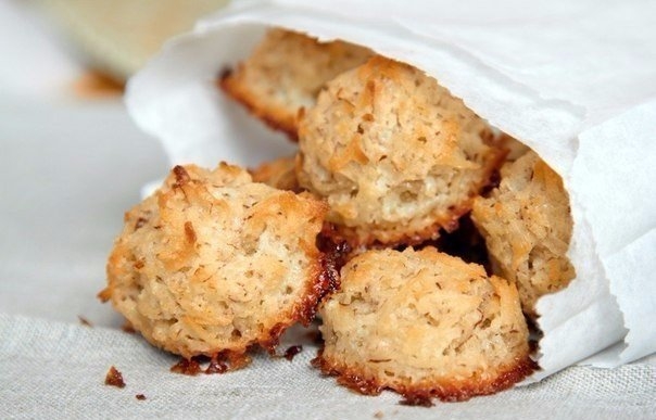 Кокосовое печенье без муки, жира и яиц!